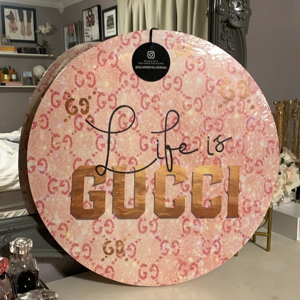 Pink Oliver Gal canvas